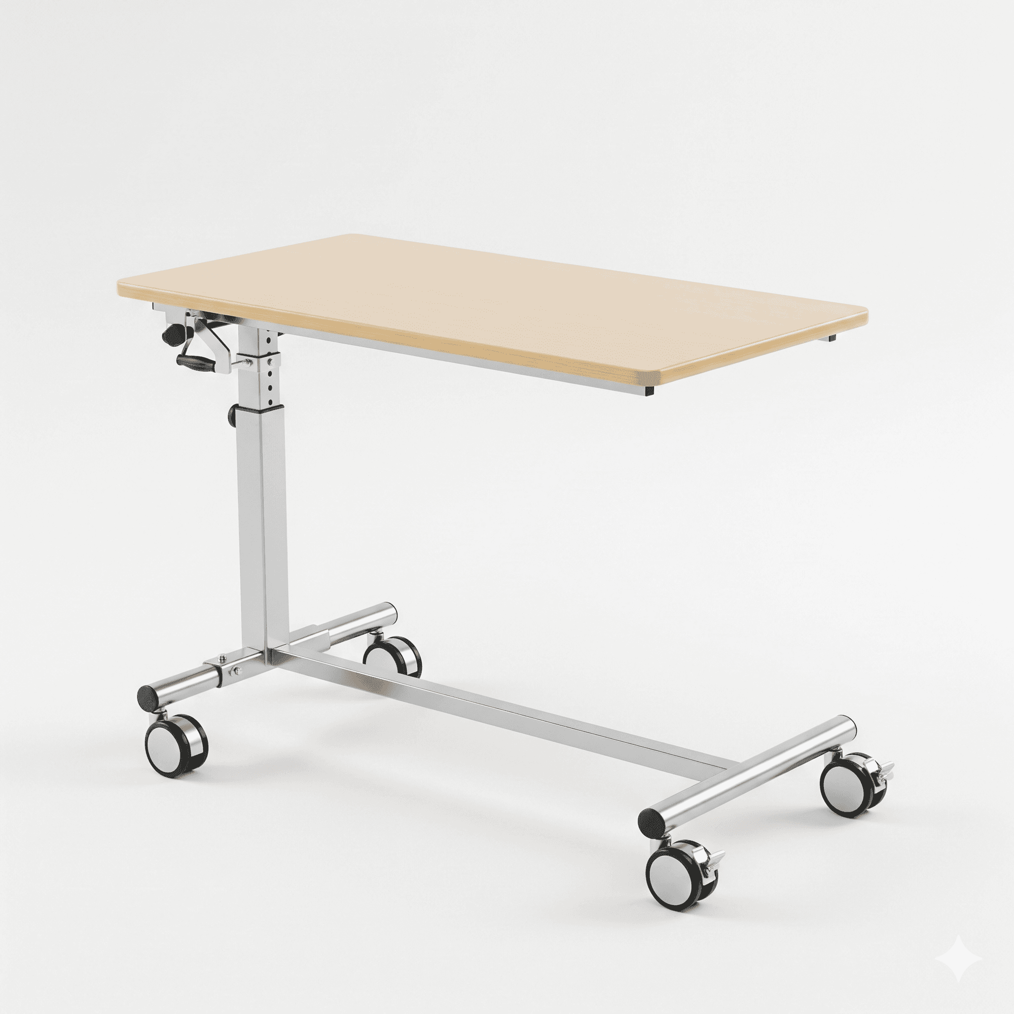 Rolling Overbed Table for Hospital environments