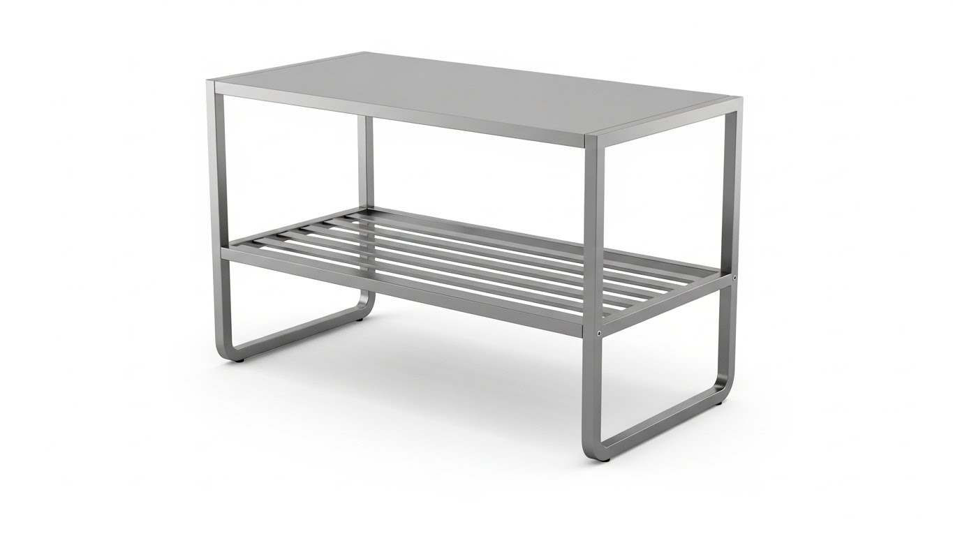 Metal Table for Hospital environments, alternate view