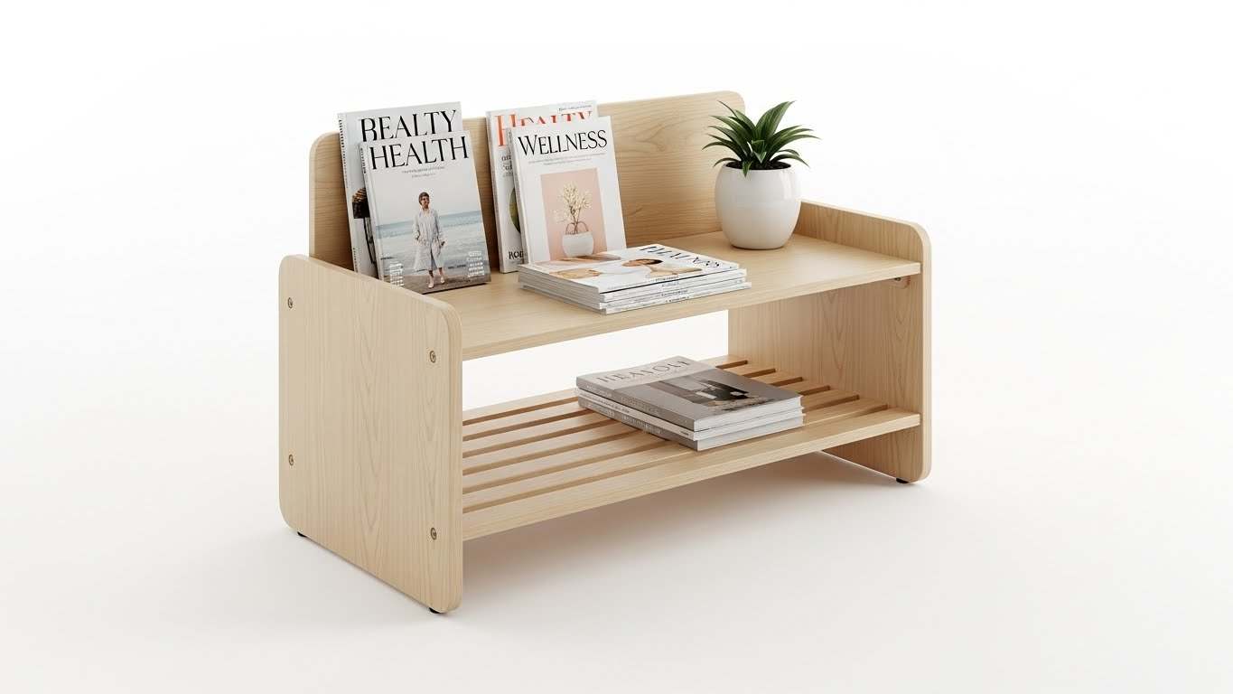 Wooden Table for Hospital environments, alternate view