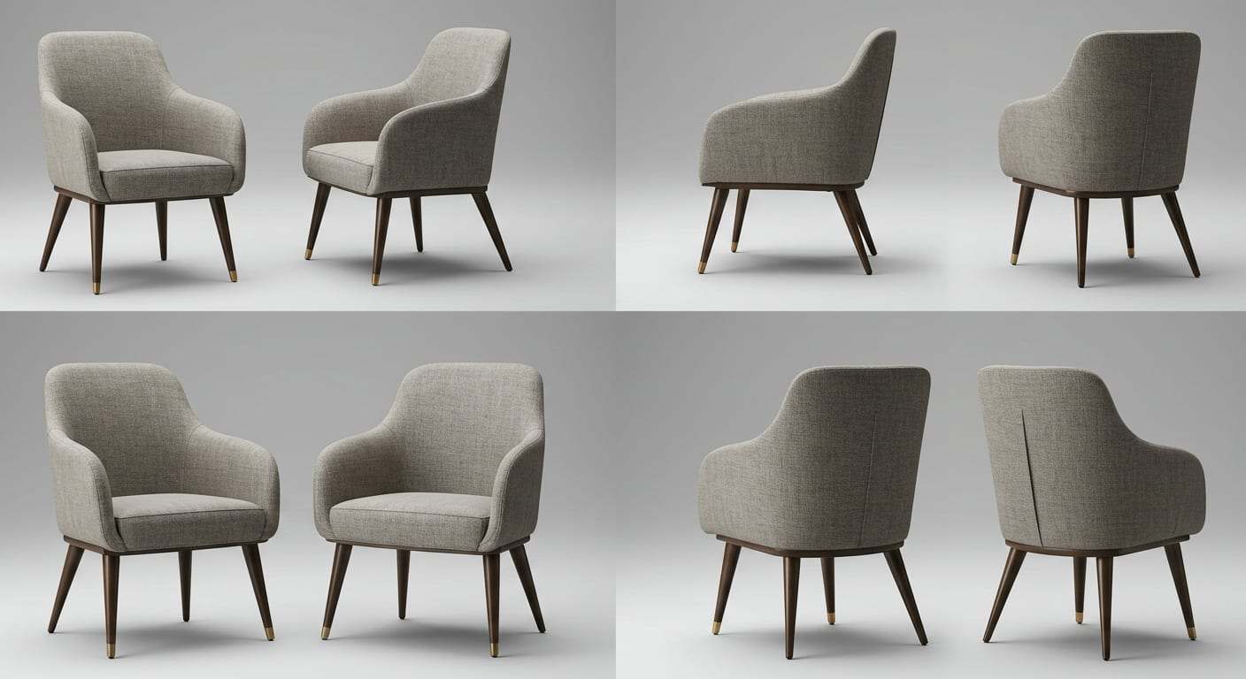 Metal Accent Chair for Lobby Area environments, alternate view