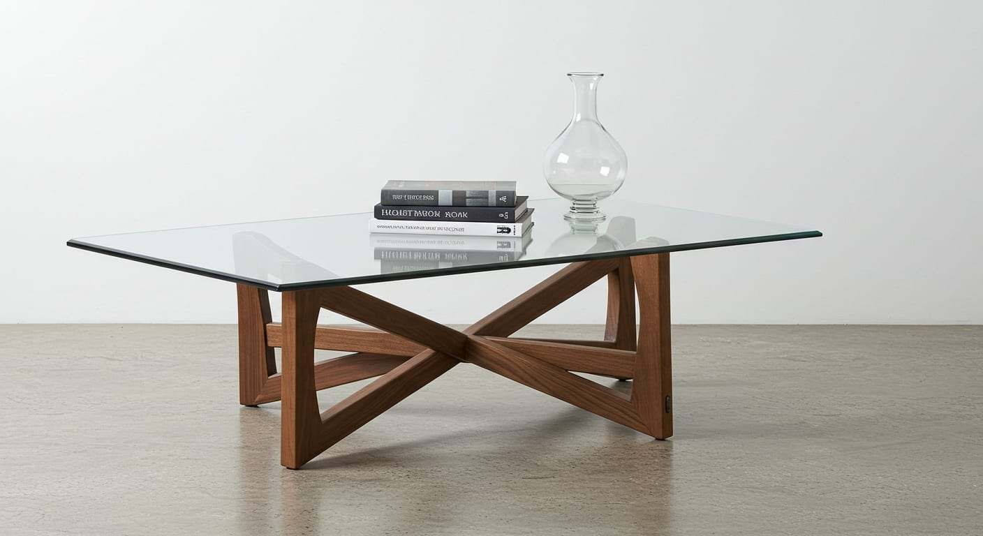 Glass Top Coffee Table for Lobby Area environments