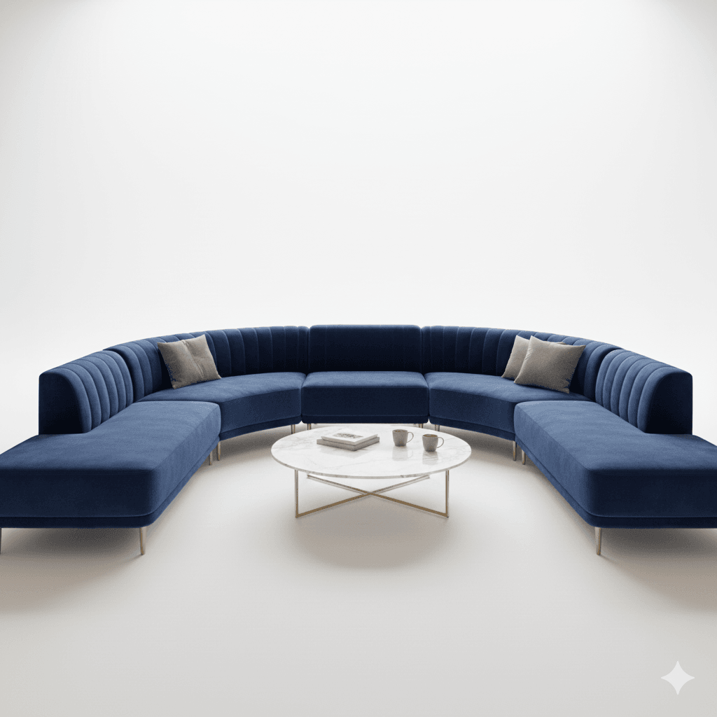 Sectional Sofa for Lobby Area environments, alternate view
