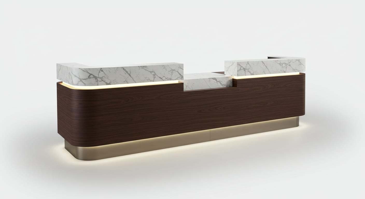Reception Desk Collections for Lobby Area environments, alternate view