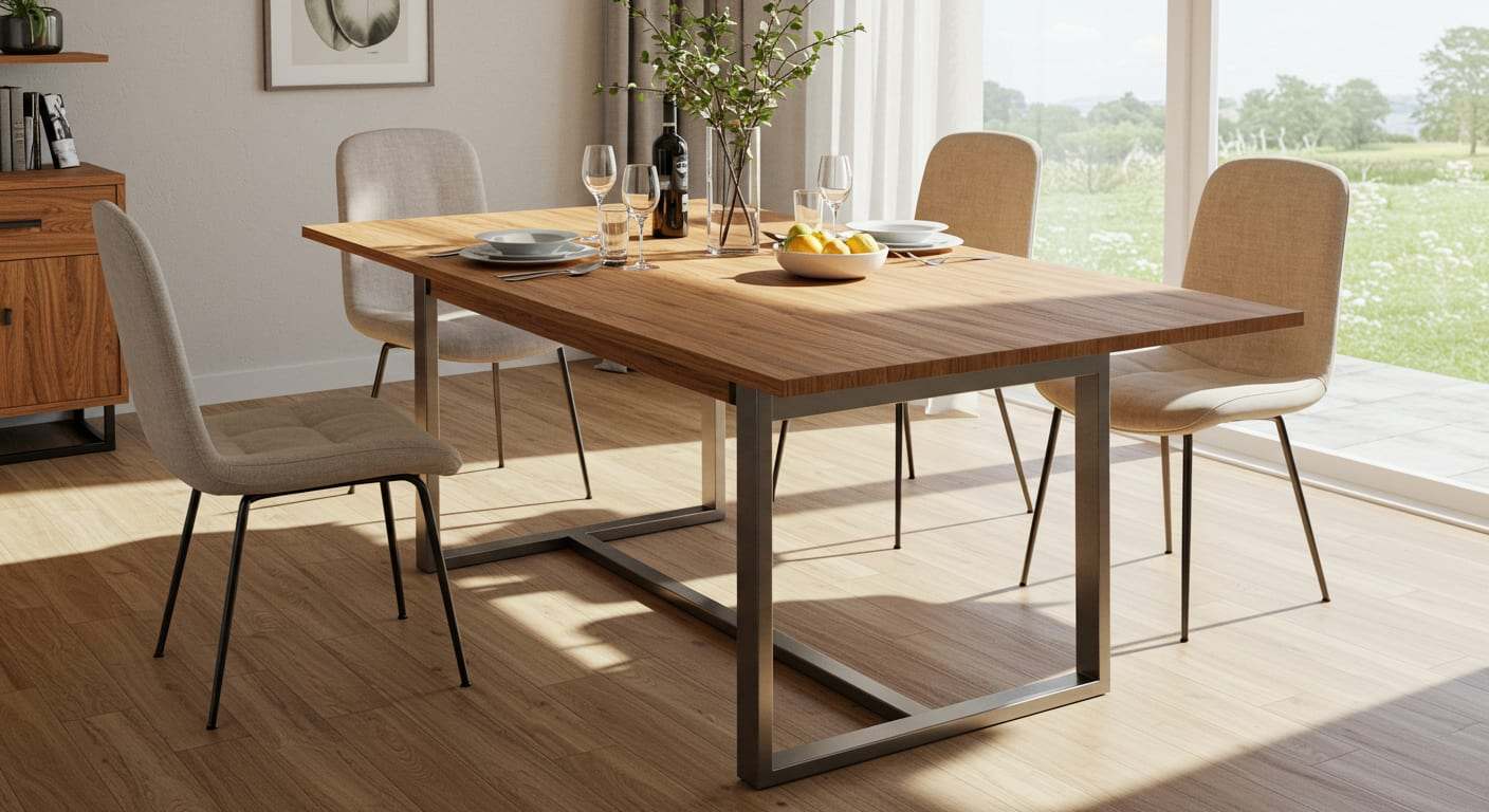 Restaurant 4-Seater Dining Table for Restaurant environments, alternate view