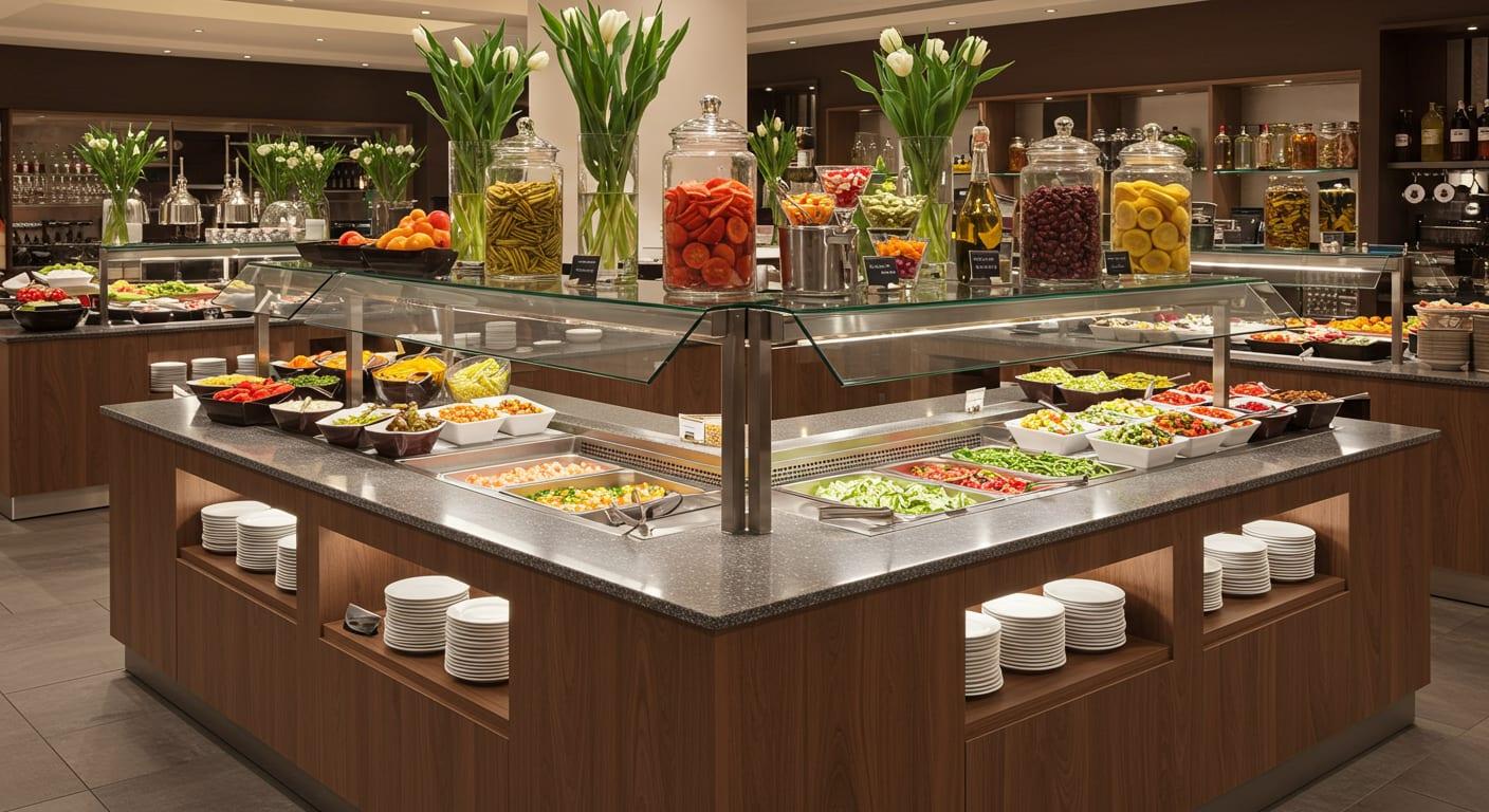 Cold Buffet Counter for Hotel environments