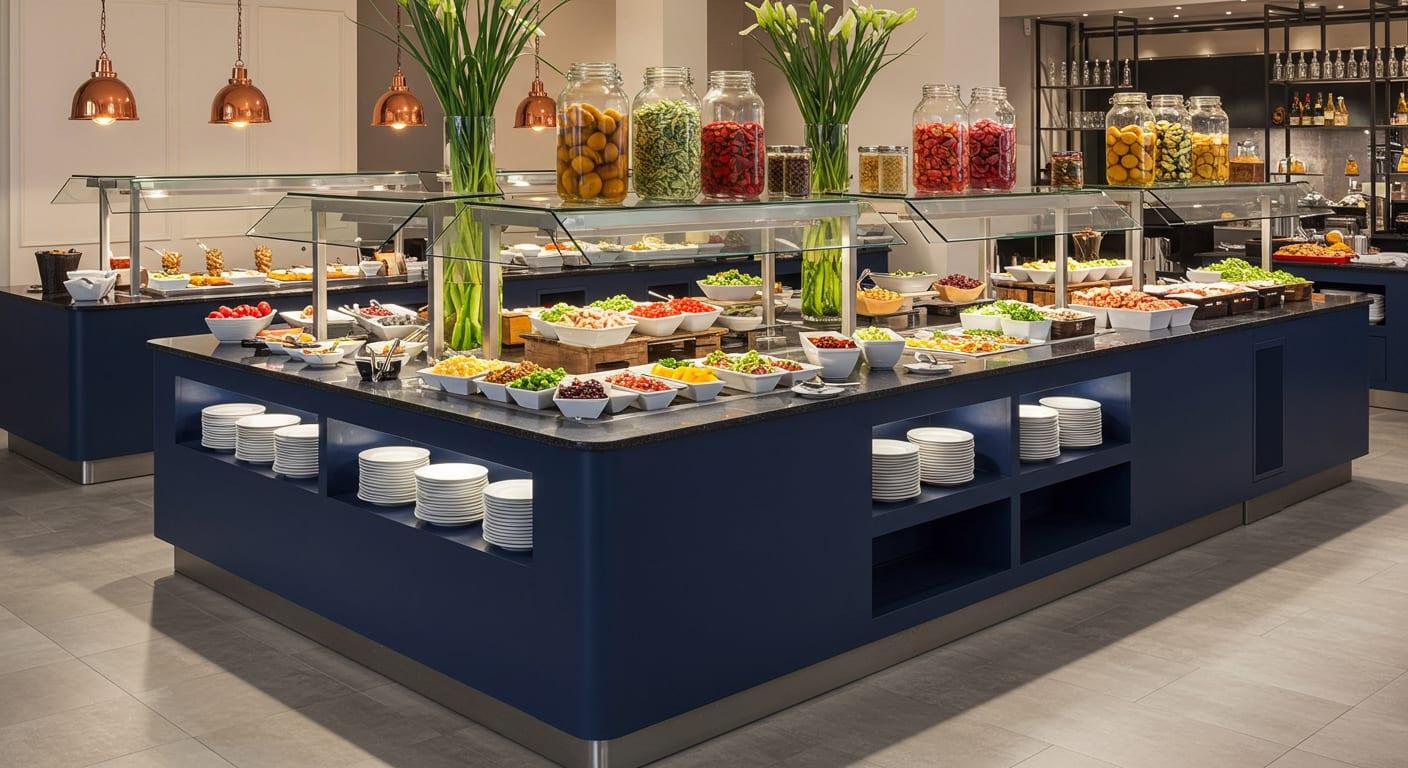 Hot Buffet Counter for Hotel environments, alternate view