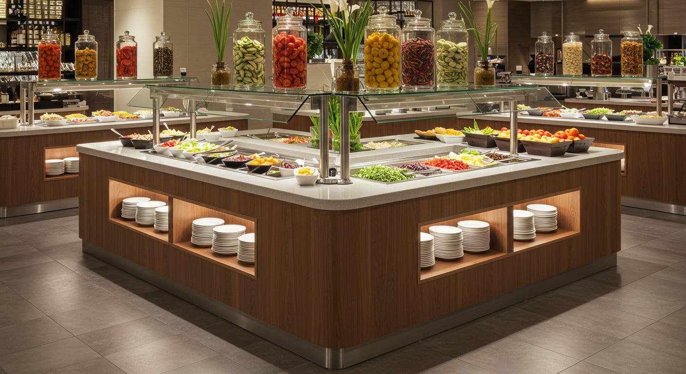 Mixed Buffet Counter for Hotel environments