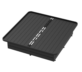 Full XL Bed Frame - Metal for Hotel environments, alternate view