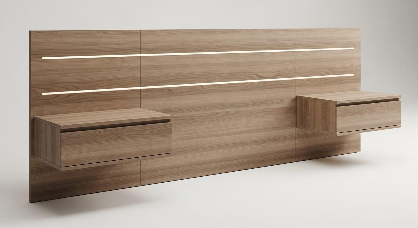 King MDF Headboard Unit for Hotel environments