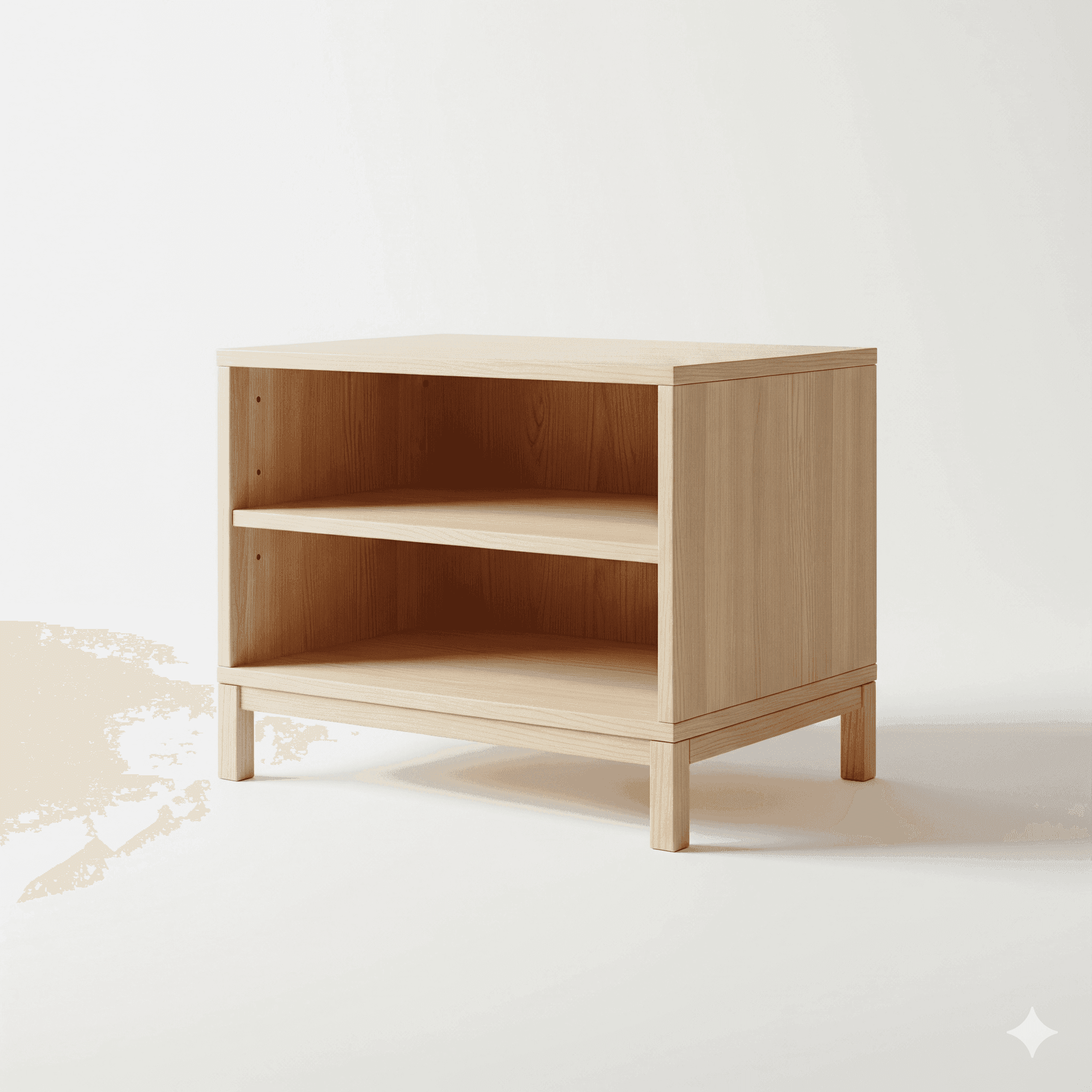 Open Shelf Night Stand, custom commercial furniture by DMD Furnishing