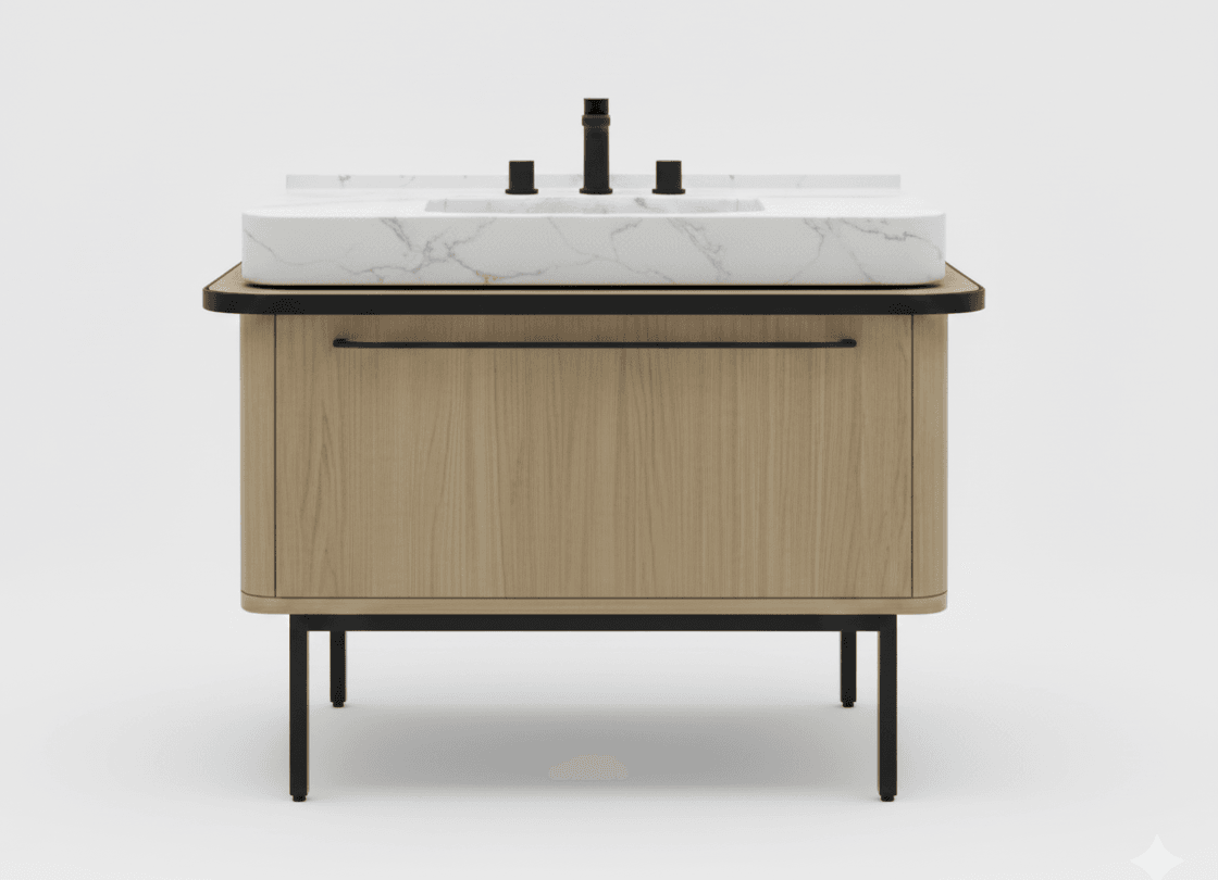 Vanity 6, custom commercial furniture by DMD Furnishing