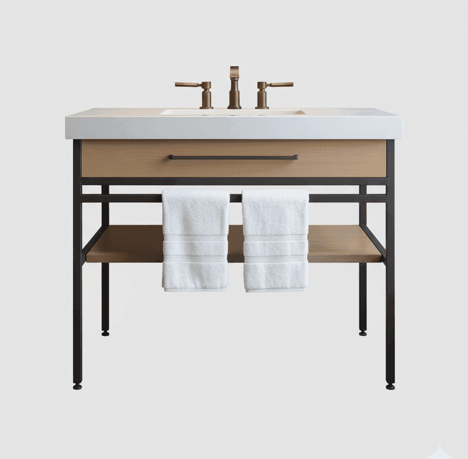 Vanity 7, custom commercial furniture by DMD Furnishing