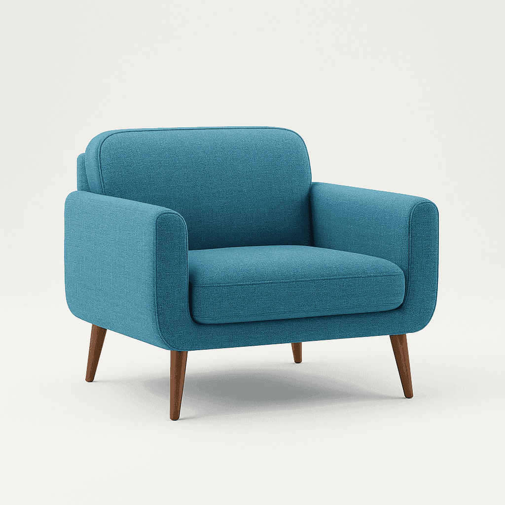 Nova Blue Arm Chair for Hotel environments, alternate view