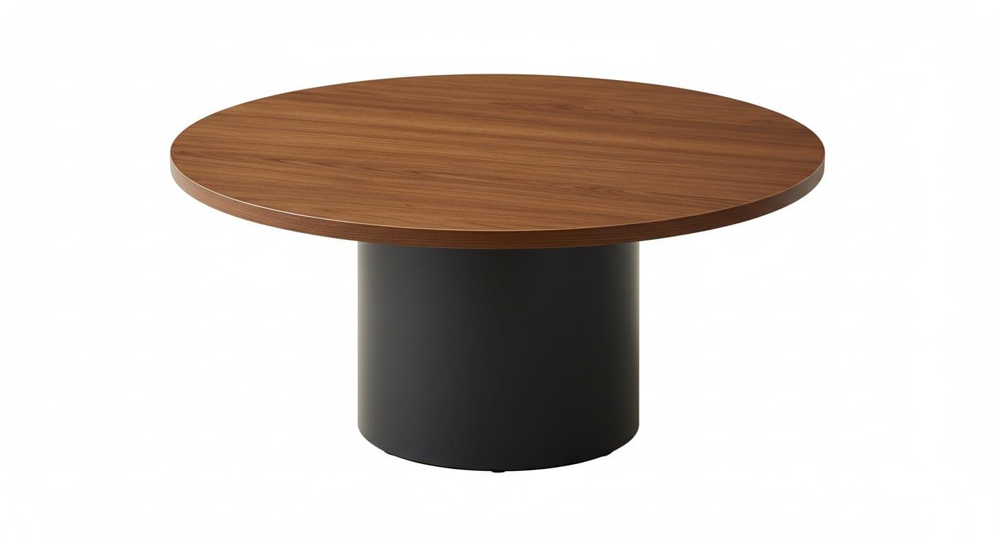 Round Coffee Table - Round Coffee Table one sylinder