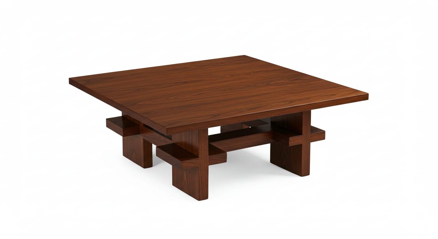 Square Coffee Table - Square Coffee Table Plus Sign