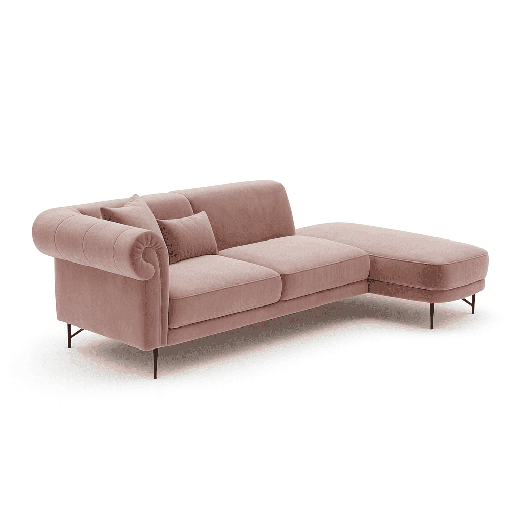 Three-seater commercial sofa alternate fabric