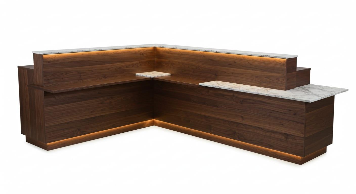 Reception Desk Collections for Lobby Area environments, alternate view