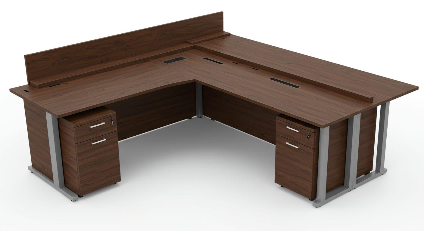 L-Shaped Executive Desk 2 for Office environments