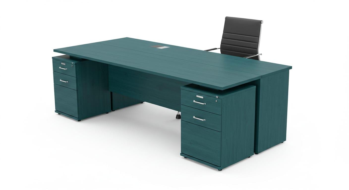 Straight Executive Desk for Office environments, alternate view