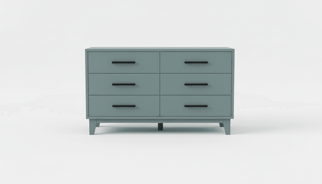 Six Drawer Dresser - bedroom