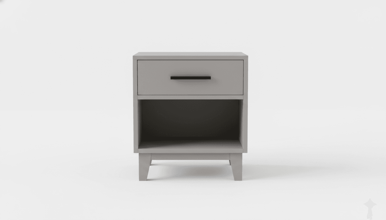 Single Drawer Nightstand - bedroom