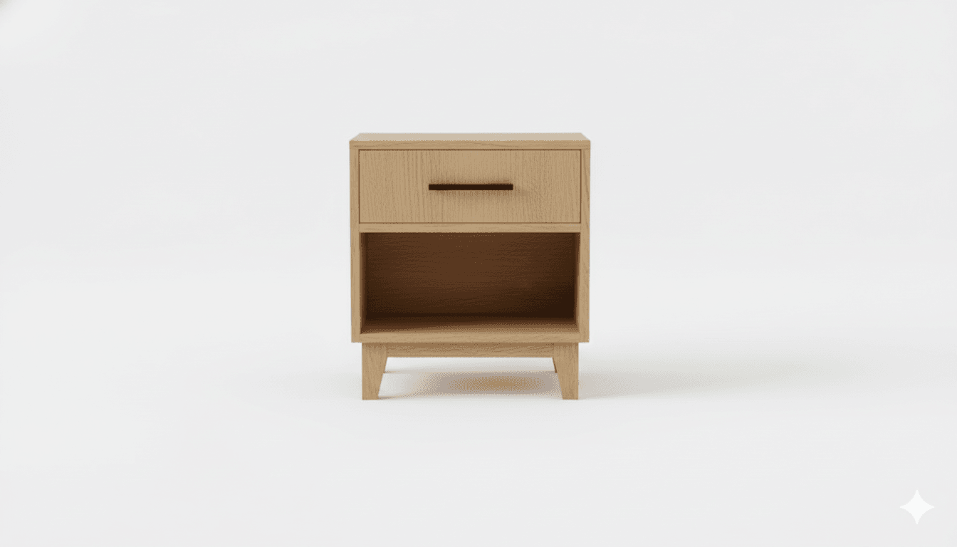 Single Drawer Nightstand - bedroom