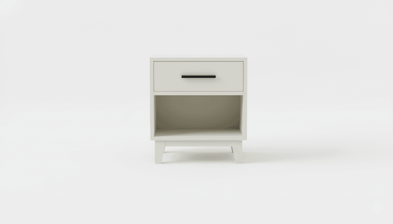 Single Drawer Nightstand - bedroom
