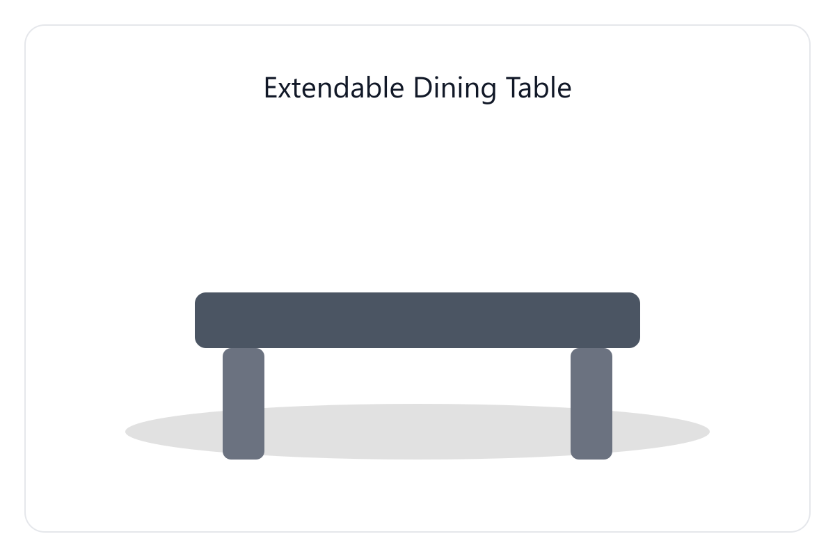 Dining Table for Residential environments