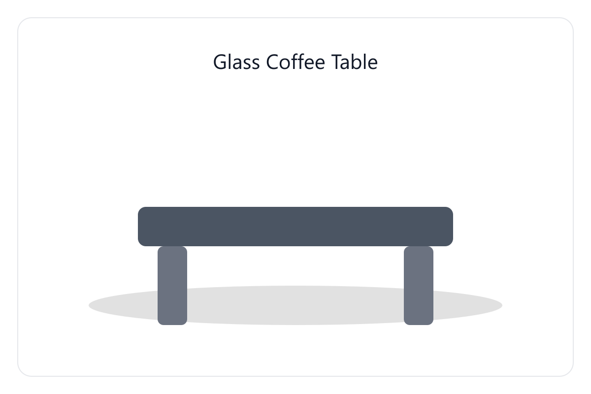 Glass Coffee Table for Residential environments