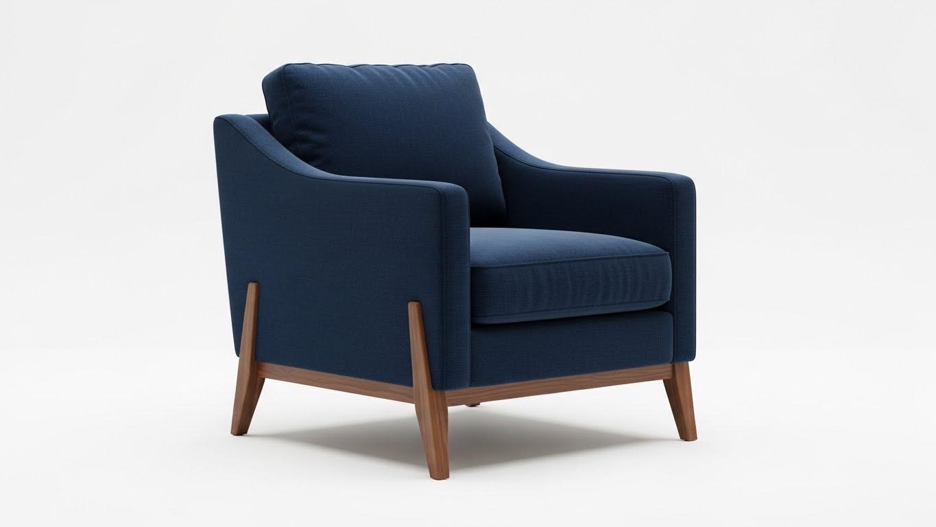 Residential upholstered armchair profile