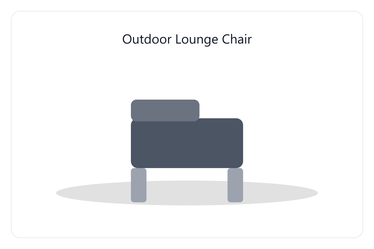 Outdoor Lounge Chair for Residential environments