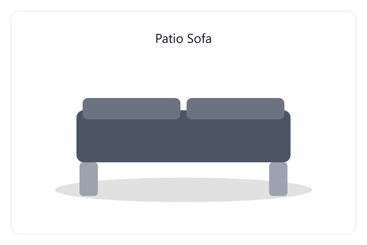 Patio Sofa for Residential environments
