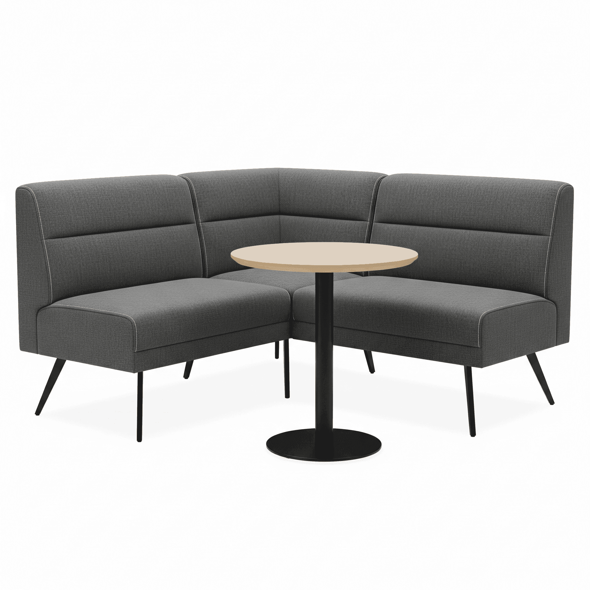 Corner Booth, custom commercial furniture by DMD Furnishing