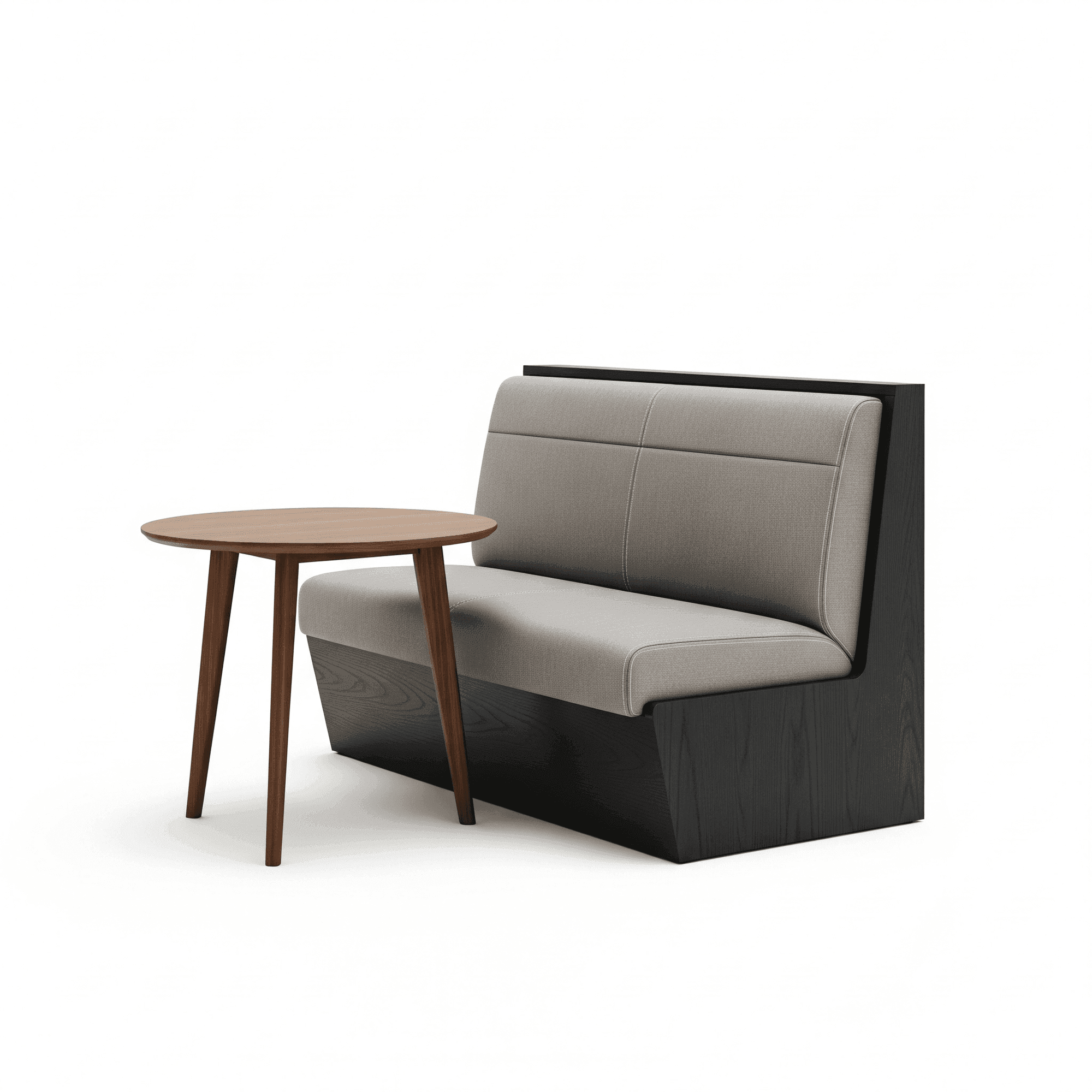 Single Booth, custom commercial furniture by DMD Furnishing