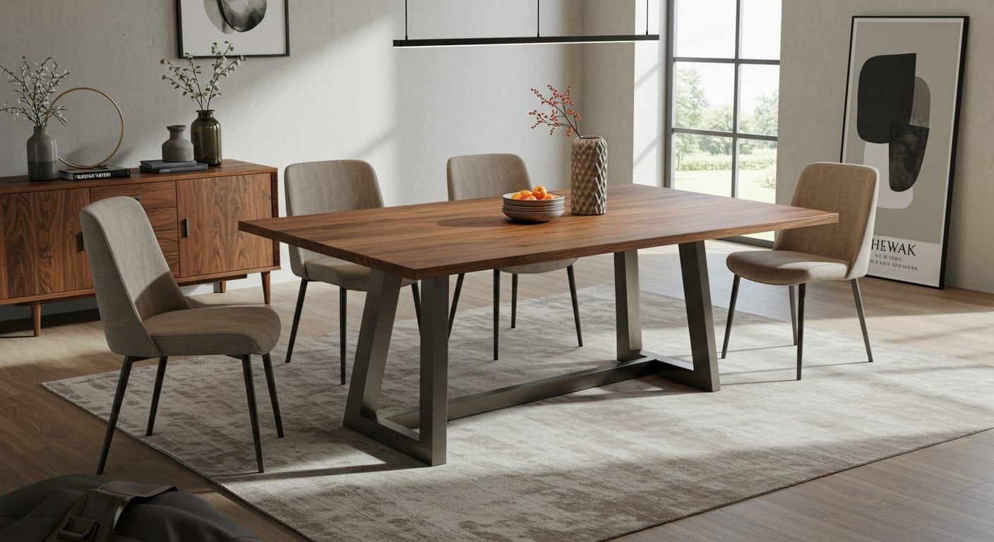 Restaurant 4-Seater Dining Table, custom commercial furniture by DMD Furnishing