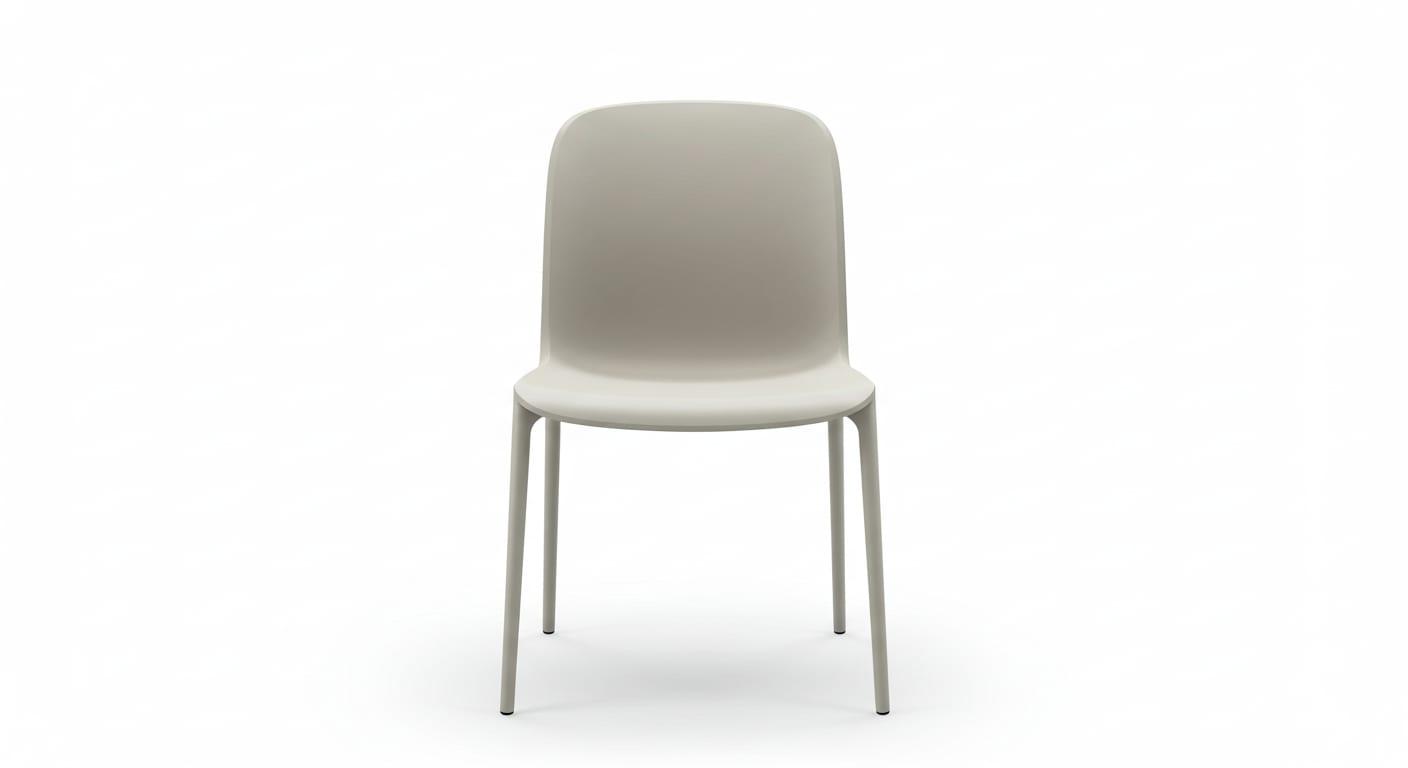 Outdoor Plastic Chair for Restaurant environments, alternate view