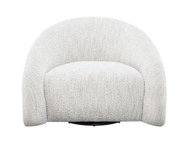 Contemporary Beige Accent Chair — Lounge Chair, view 4