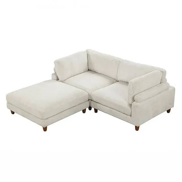 Contemporary Beige Modular Sectional — Sofa, view 8