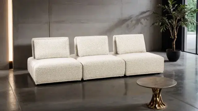 Contemporary Beige Modular Sectional (Stavanger) — Sofa, view 7