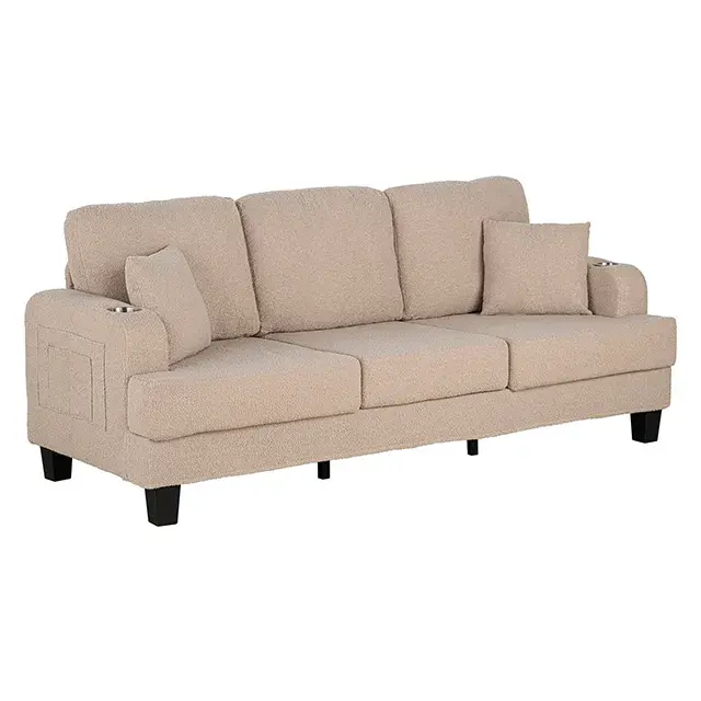 Contemporary Beige Sofa — Sofa, view 7