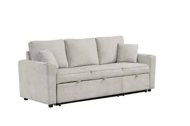 Contemporary Beige Sofa (Kendal) — Sofa, view 8