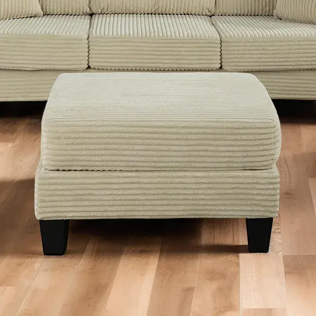 Contemporary Beige Sofa (Moretaine) — Sofa, view 3