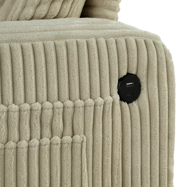 Contemporary Beige Sofa (Moretaine) — Sofa, view 5