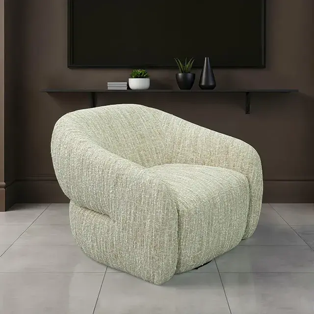 Contemporary Birche Beige Accent Chair — Lounge Chair, view 3