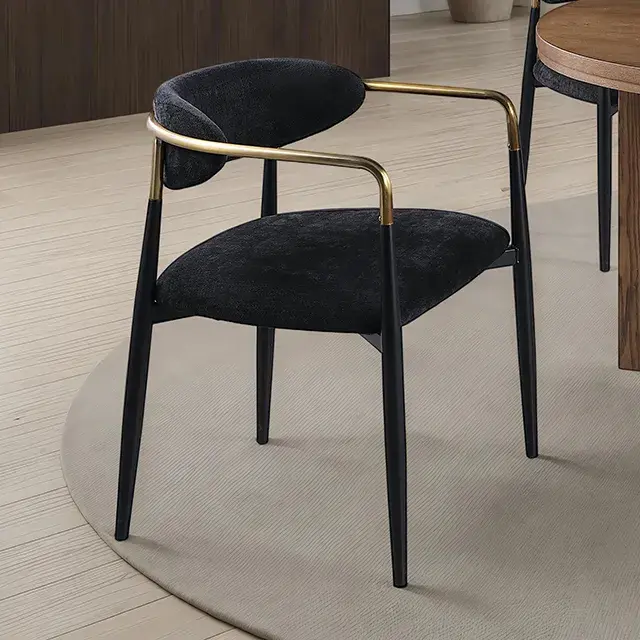Contemporary Black Accent Chair — Lounge Chair, view 2