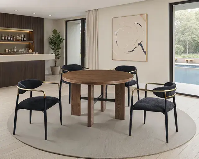 Contemporary Black Accent Chair — Lounge Chair, main view