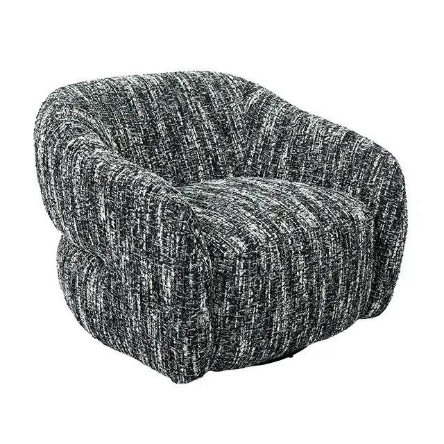 Contemporary Black Accent Chair (Pyrena) — Lounge Chair, view 4