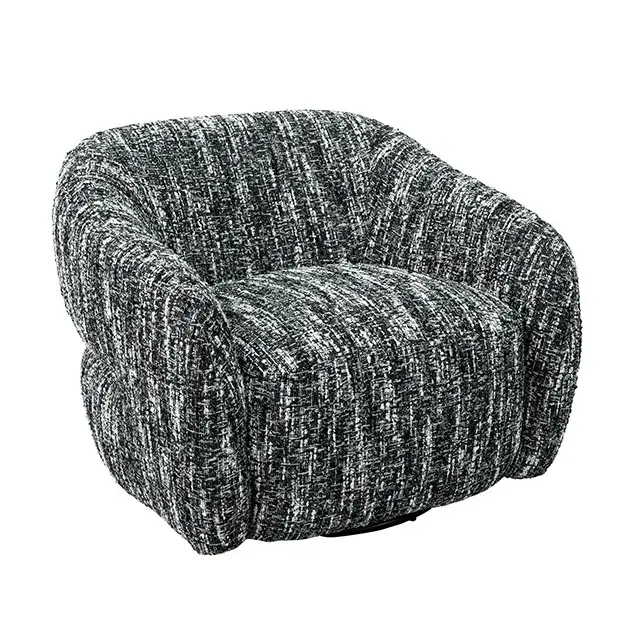 Contemporary Black Accent Chair (Pyrena) — Lounge Chair, view 5