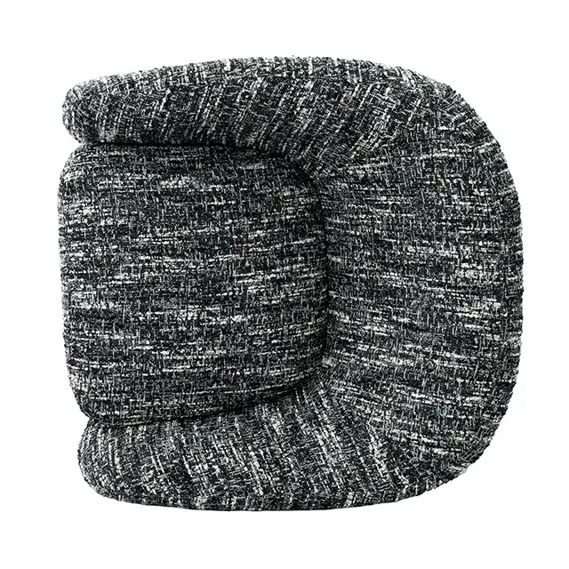 Contemporary Black Accent Chair (Pyrena) — Lounge Chair, view 2