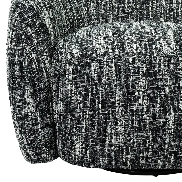 Contemporary Black Accent Chair (Pyrena) — Lounge Chair, view 6